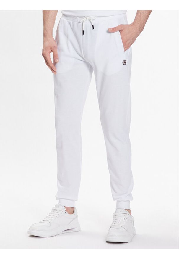 Colmar Spodnie dresowe Doubly 6117 5XO Biały Regular Fit. Kolor: biały. Materiał: bawełna, dresówka