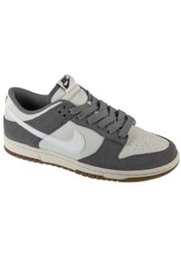 Nike - Buty sportowe Sneakersy męskie, Dunk Low Retro SE. Kolor: szary. Sport: turystyka piesza