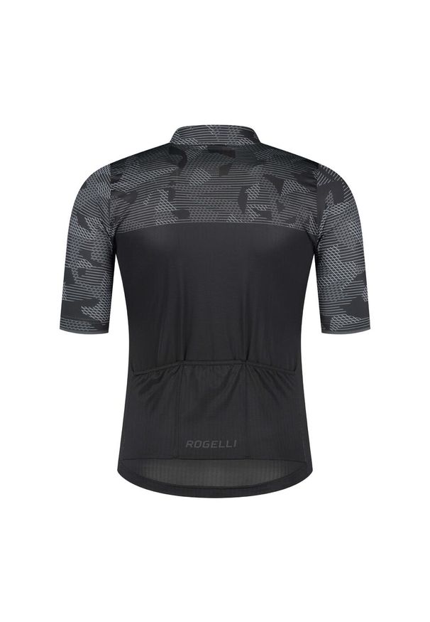 ROGELLI - Profesjonalna koszulka kolarska męska Rogelli CAMO. Kolor: czarny, szary, wielokolorowy. Sport: kolarstwo