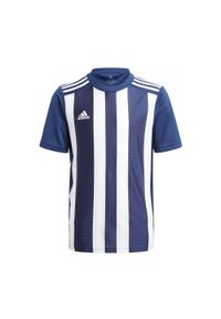 Adidas - Koszulka dziecięca adidas Striped 21. Kolor: niebieski, wielokolorowy, biały. Sport: piłka nożna