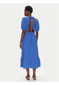 GAP - Gap Sukienka codzienna 717787-00 Niebieski Regular Fit. Okazja: na co dzień. Kolor: niebieski. Materiał: bawełna. Typ sukienki: proste. Styl: casual #3