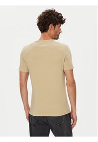 Tommy Jeans T-Shirt Jaspe DM0DM20363 Beżowy Slim Fit. Kolor: beżowy. Materiał: bawełna