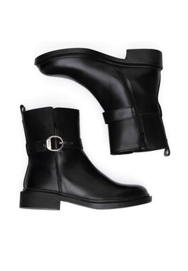 MEXX Botki MX/003C-RST Czarny. Kolor: czarny. Materiał: skóra