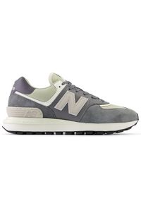 Buty męskie New Balance U574LGGD – szare. Okazja: na co dzień. Kolor: szary. Materiał: dresówka, skóra, zamsz, syntetyk, guma, materiał. Szerokość cholewki: normalna. Model: New Balance 574