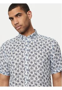 Bugatti Koszula 9450 58545A Niebieski Regular Fit. Kolor: niebieski. Materiał: len #2