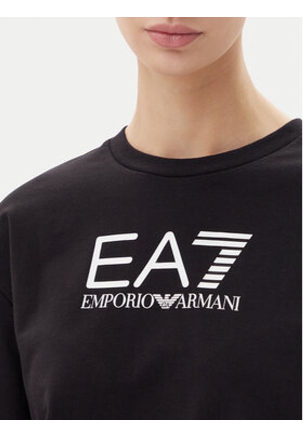 EA7 Emporio Armani Dres 7W000115 AF13135 UC001 Czarny Regular Fit. Kolor: czarny. Materiał: bawełna