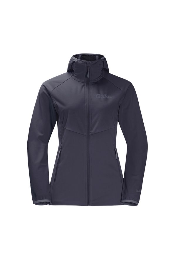 Kurtka softshellowa damska Jack Wolfskin Go Hike Softshell. Kolor: szary. Materiał: softshell