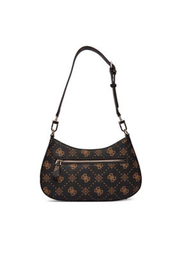 Guess Torebka Emelie Logo HWGP99 28180 Brązowy. Kolor: brązowy. Materiał: skórzane