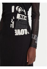 Desigual Sukienka codzienna Posinew 25WWVW26 Czarny Slim Fit. Okazja: na co dzień. Kolor: czarny. Materiał: wiskoza. Typ sukienki: proste. Styl: casual