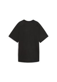 Puma - Damska koszulka z nadrukiem EVOSTRIPE PUMA Black. Kolor: czarny. Wzór: nadruk