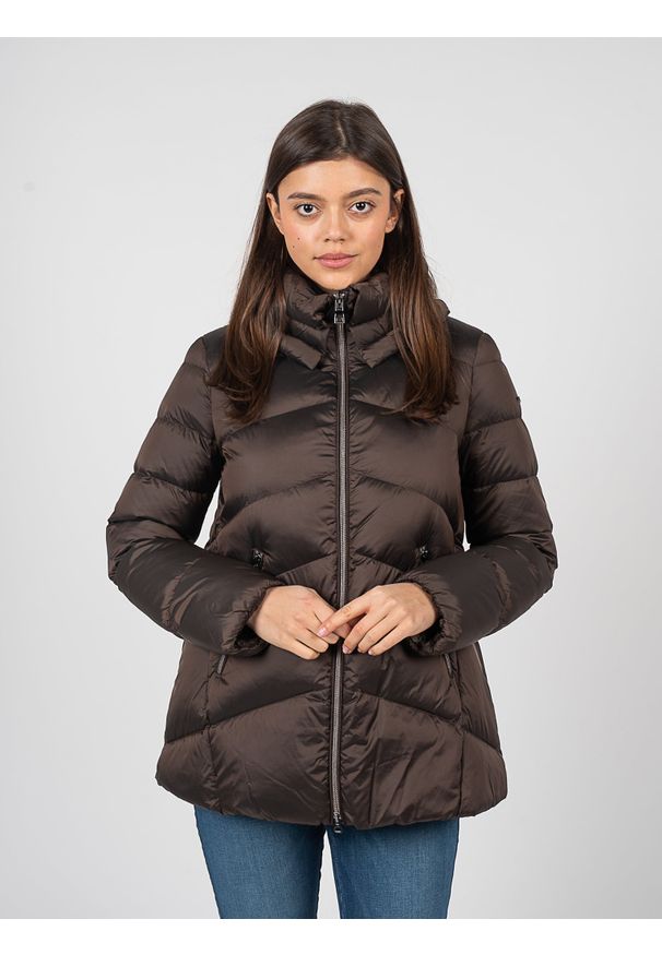 Geox Kurtka "Adrya" | W2626A T2566 | Kobieta | Brązowy. Okazja: na co dzień. Kolor: brązowy. Materiał: poliamid. Sezon: zima. Styl: elegancki, casual