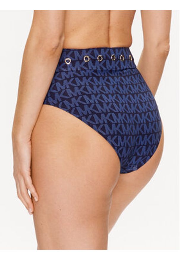 MICHAEL Michael Kors Dół od bikini MM2N025 Granatowy. Kolor: niebieski. Materiał: syntetyk