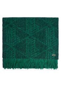 Lacoste Szalik RE0804 Zielony. Kolor: zielony. Materiał: wełna #3