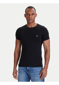 Emporio Armani Underwear T-Shirt EM000375 AF18891 UC001 Czarny Slim Fit. Kolor: czarny. Materiał: bawełna #1