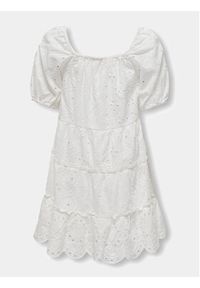 Kids Only - Kids ONLY Sukienka letnia Cleo 15320402 Biały Regular Fit. Kolor: biały. Materiał: bawełna. Sezon: lato #2
