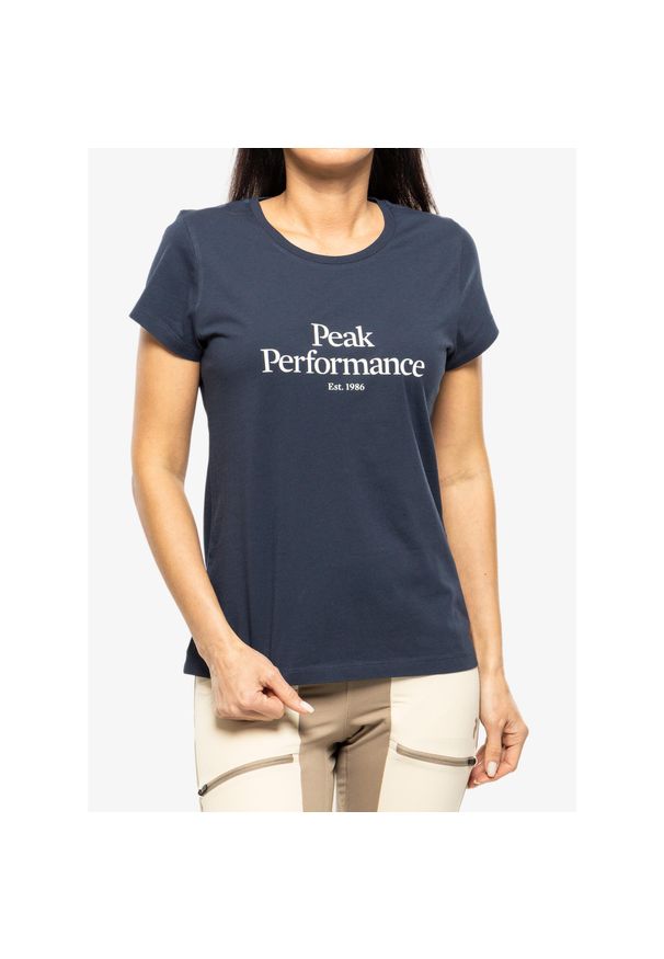 Koszulka damska Peak Performance Original Tee. Kolor: niebieski