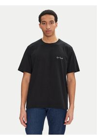 Jack & Jones - Jack&Jones T-Shirt Islington 12273015 Czarny Loose Fit. Kolor: czarny. Materiał: bawełna