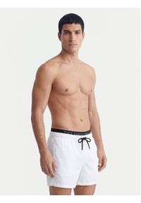 EA7 Emporio Armani Szorty kąpielowe 7M001689 AF21074 U0002 Biały Regular Fit. Kolor: biały. Materiał: syntetyk #4