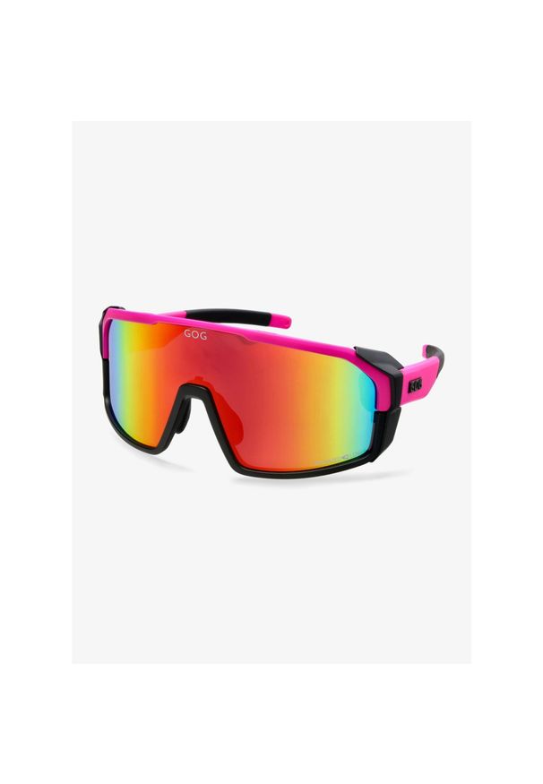 Okulary polaryzacyjne GOG Annapurna - red/matt neon pink/black. Kolor: różowy