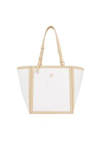 TOMMY HILFIGER - Tommy Hilfiger Torebka Th Essential S Tote Cb AW0AW16415 Beżowy. Kolor: beżowy