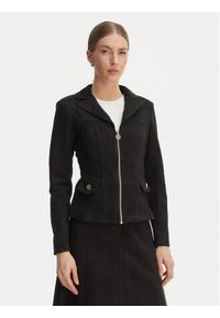 Rinascimento Kurtka z imitacji skóry CFC0127914003 Czarny Slim Fit. Kolor: czarny. Materiał: skóra #1