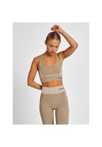 Stanik fitness cardio Hummel hmlClea. Kolor: szary, zielony. Styl: elegancki. Sport: fitness #1