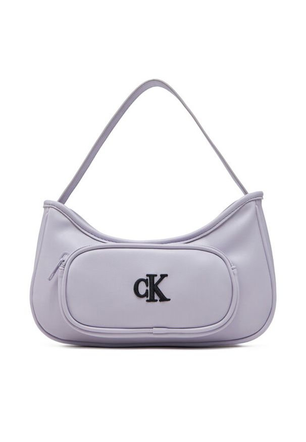 Calvin Klein Jeans Torebka Ck Shoulder Bag IU0IU00696 Fioletowy. Kolor: fioletowy