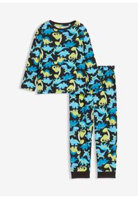 bonprix - Piżama z czystej bawełny organicznej. Kolor: czarny. Materiał: bawełna #1