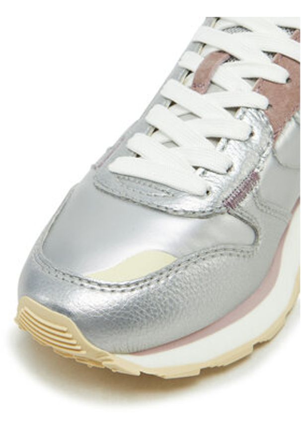 HOFF Sneakersy Tiryns 12517005 Srebrny. Kolor: srebrny. Materiał: zamsz, skóra