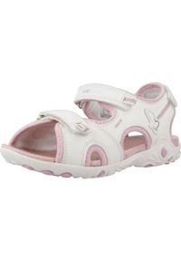 Geox - Sandały GEOX J SANDAL WHINBERRY G Biały. Kolor: biały. Materiał: syntetyk, tkanina. Sezon: lato
