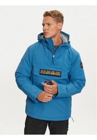 Napapijri Kurtka anorak Rainforest Winter 3 NP0A4GMC Niebieski Regular Fit. Kolor: niebieski. Materiał: syntetyk