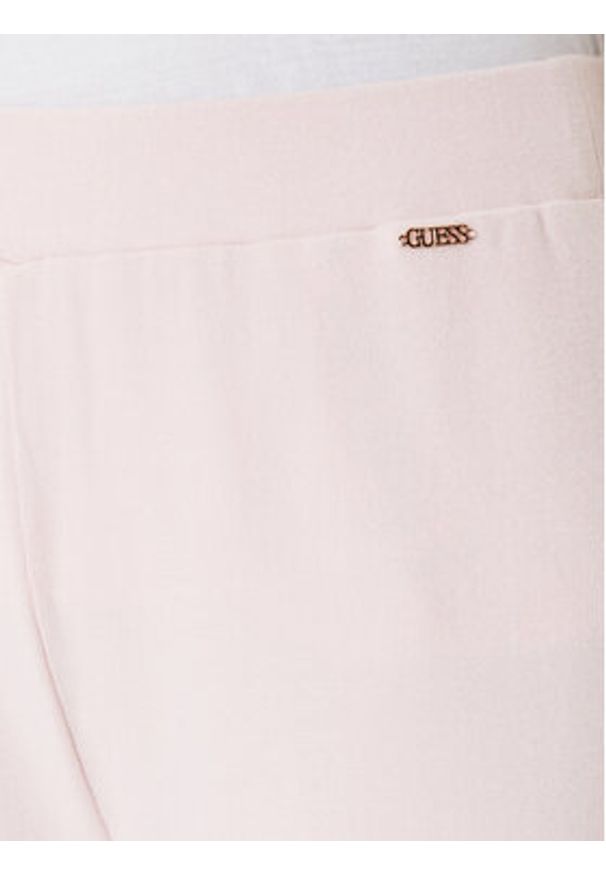 Guess Spodnie dresowe O4BB02 K7611 Różowy Regular Fit. Kolor: różowy. Materiał: bawełna