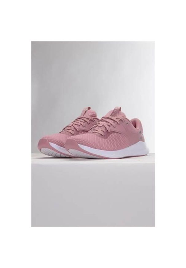 Buty damskie do biegania Under Armour Charged Aurora 2. Zapięcie: sznurówki. Kolor: wielokolorowy, różowy, szary. Materiał: guma, materiał, tkanina, syntetyk. Szerokość cholewki: normalna. Sport: bieganie
