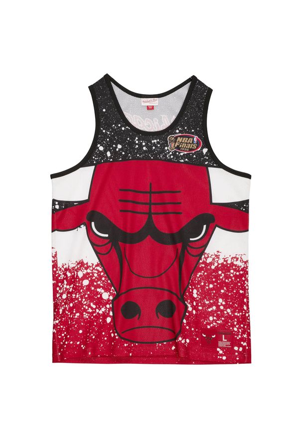 D bardeur Mitchell & Ness Jumbotron Mesh Chicago Bulls. Kolor: czerwony. Materiał: mesh. Długość rękawa: bez rękawów. Sport: koszykówka