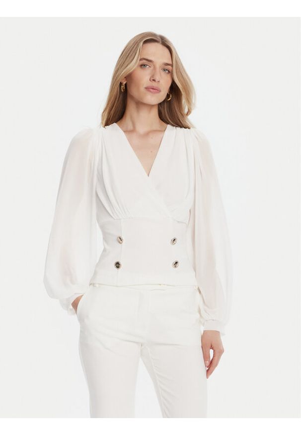Rinascimento Bluzka CFC0126180003 Biały Regular Fit. Kolor: biały. Materiał: syntetyk