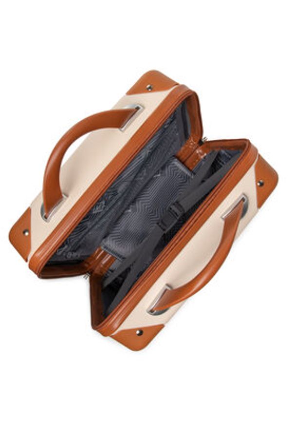 Semi Line Kuferek T5506-0 Beżowy. Kolor: beżowy. Materiał: syntetyk