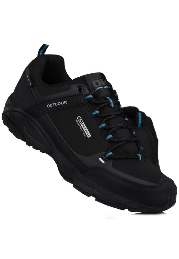 Buty męskie trekking DK PREDATOR LOW. Kolor: czarny, niebieski, wielokolorowy. Sport: turystyka piesza