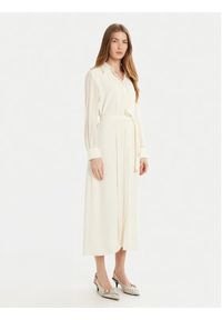 Marella Sukienka koszulowa Iorgo 2513221073 Écru Regular Fit. Kolor: kremowy. Materiał: syntetyk. Typ sukienki: koszulowe #2