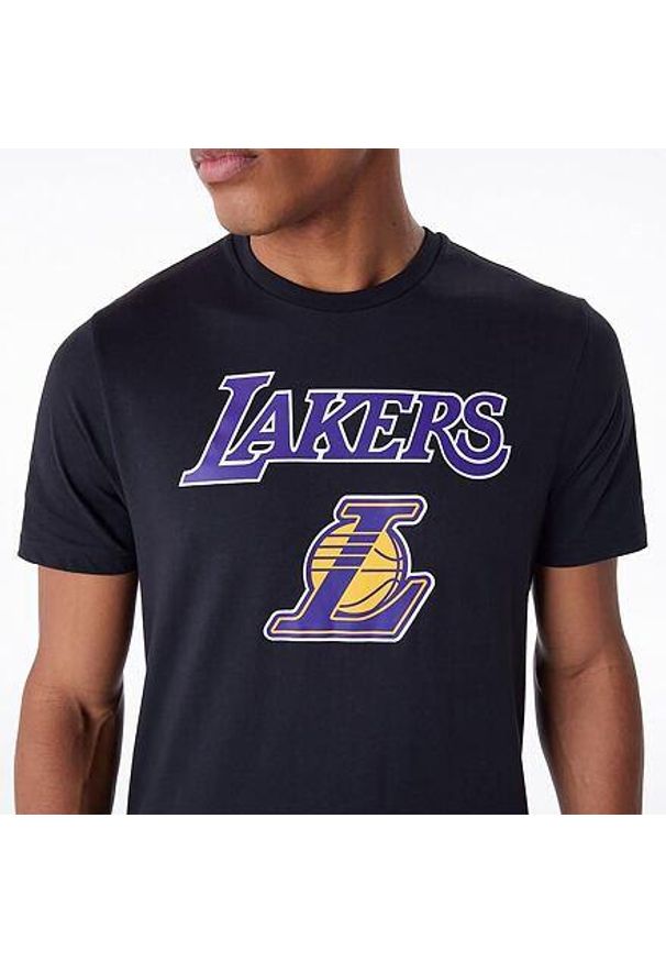 Koszulka męska New Era NOS NBA Regular Tee Los Angeles Lakers. Kolor: czarny