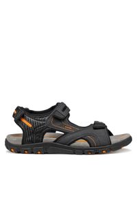 Geox Sandały U Sandal Strada U8224D 0EKBC C4367 Czarny. Kolor: czarny. Materiał: skóra #1