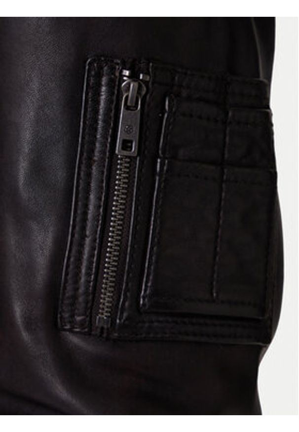 Milestone Kurtka skórzana Tom 531041 21070 Brązowy Regular Fit. Kolor: brązowy. Materiał: skóra