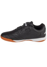 LOTTO - Buty treningowe halowe do futsalu dziecięce Lotto Pacer. Kolor: czarny. Materiał: materiał, syntetyk