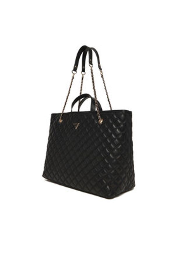 Guess Torebka Giully II HWQG96 73290 Czarny. Kolor: czarny. Materiał: skórzane