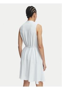 BOSS Sukienka codzienna Dimosa-Mini 50554224 Niebieski Regular Fit. Okazja: na co dzień. Kolor: niebieski. Materiał: wiskoza. Typ sukienki: proste. Styl: casual. Długość: mini #5