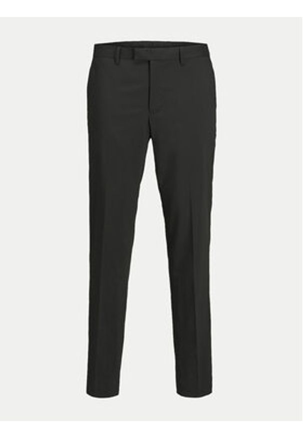 Jack & Jones Spodnie garniturowe Franco 12199893 Czarny Super Slim Fit. Kolor: czarny. Materiał: syntetyk