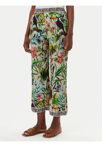 LOLA CASADEMUNT Spodnie materiałowe LS2514016 Kolorowy Relaxed Fit. Materiał: wiskoza. Wzór: kolorowy