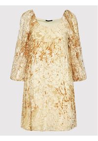 Sisley Sukienka koktajlowa 49O6LV00H Beżowy Regular Fit. Kolor: beżowy. Materiał: wiskoza. Styl: wizytowy #5