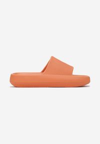 Born2be - Pomarańczowe Klapki z Pianki o Minimalistycznym Designie Kaseis. Okazja: na plażę, na co dzień. Kolor: pomarańczowy. Styl: sportowy, casual