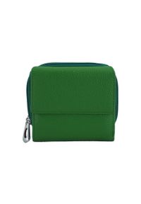 Barberini's - Portfel skórzany BARBERINI'S zielony D-485-38. Kolor: zielony. Materiał: skóra. Wzór: kolorowy #1