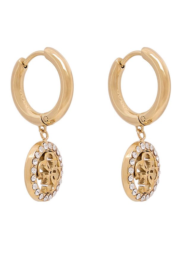 Kolczyki Guess. Materiał: złote. Kolor: złoty